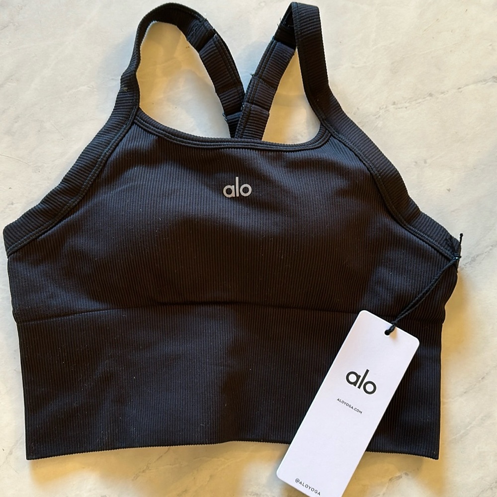 NWT Alo Seamless Ribbed Favorite Bra Tank